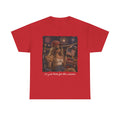 Fourth of July Graphic Tee - Retro Girl with Fireworks & American Flag