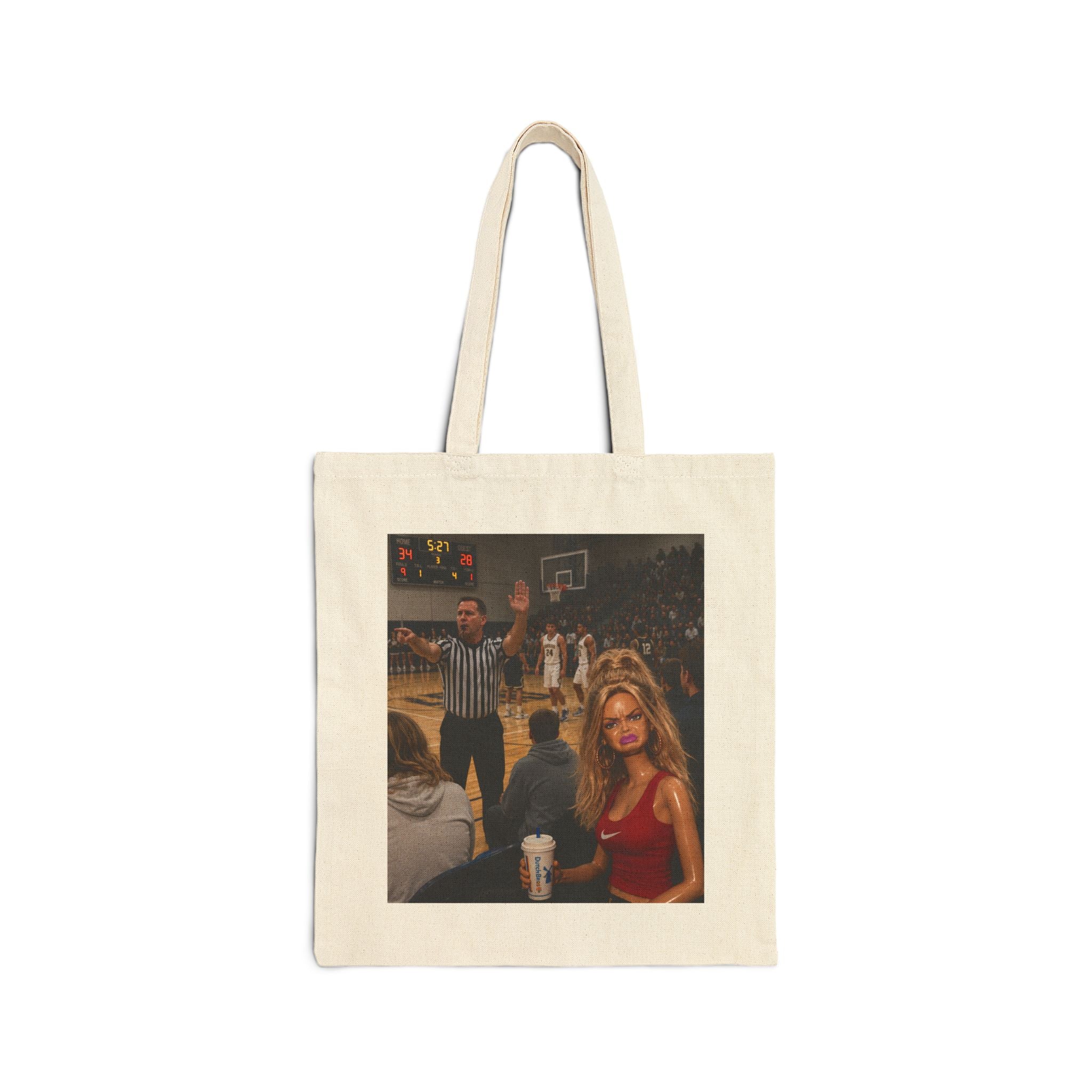 Funny Barbie Basketball Tote