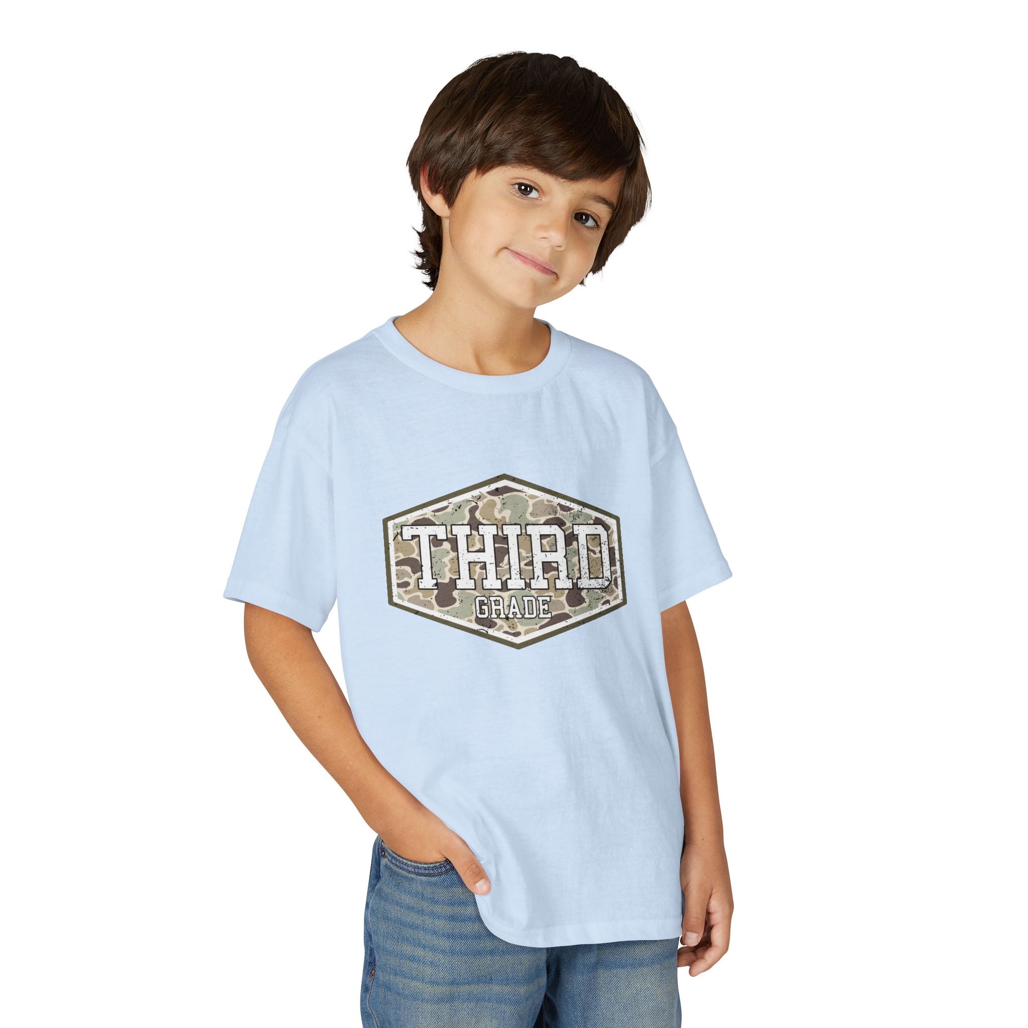 Third Grade Camo Youth T-Shirt