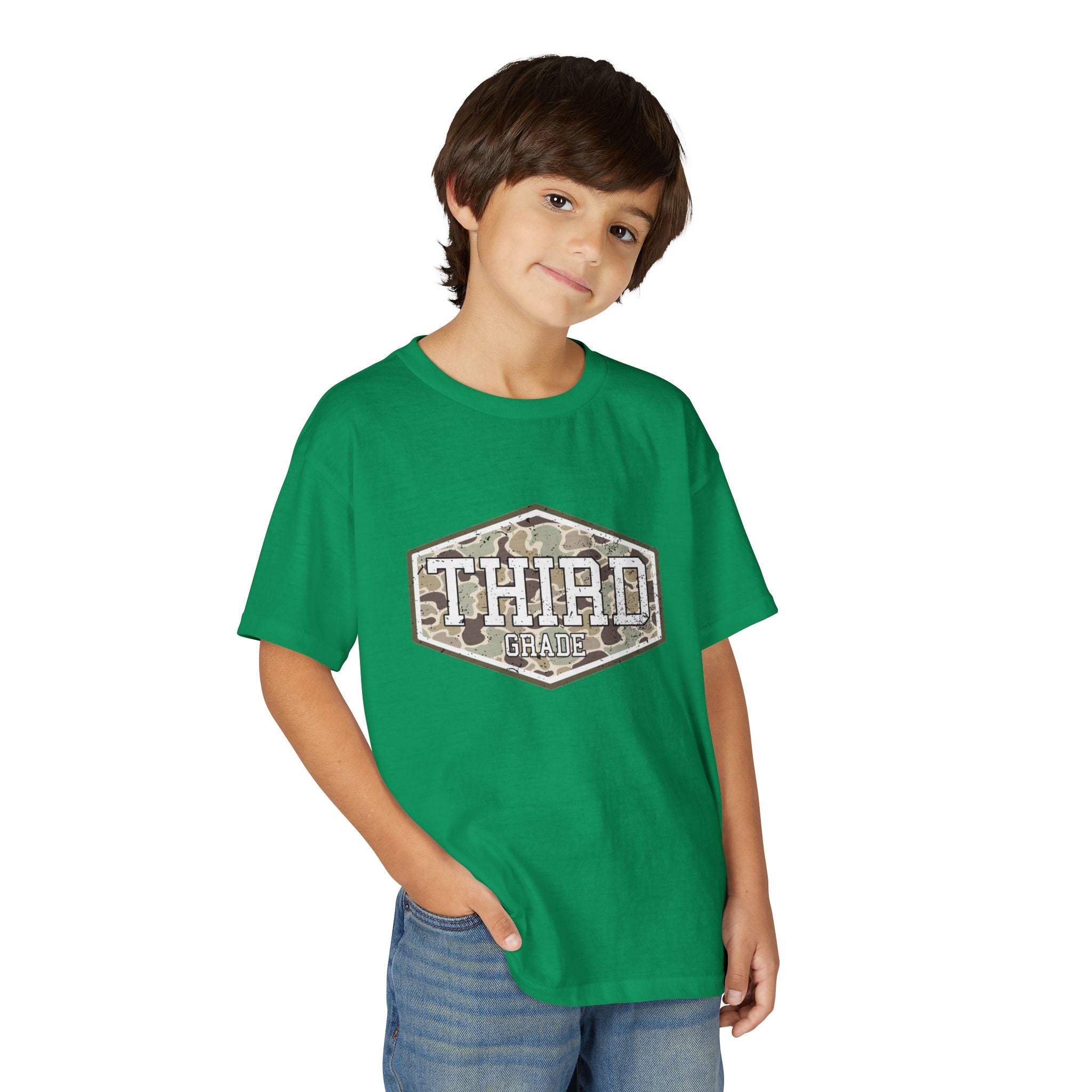 Third Grade Camo Youth T-Shirt